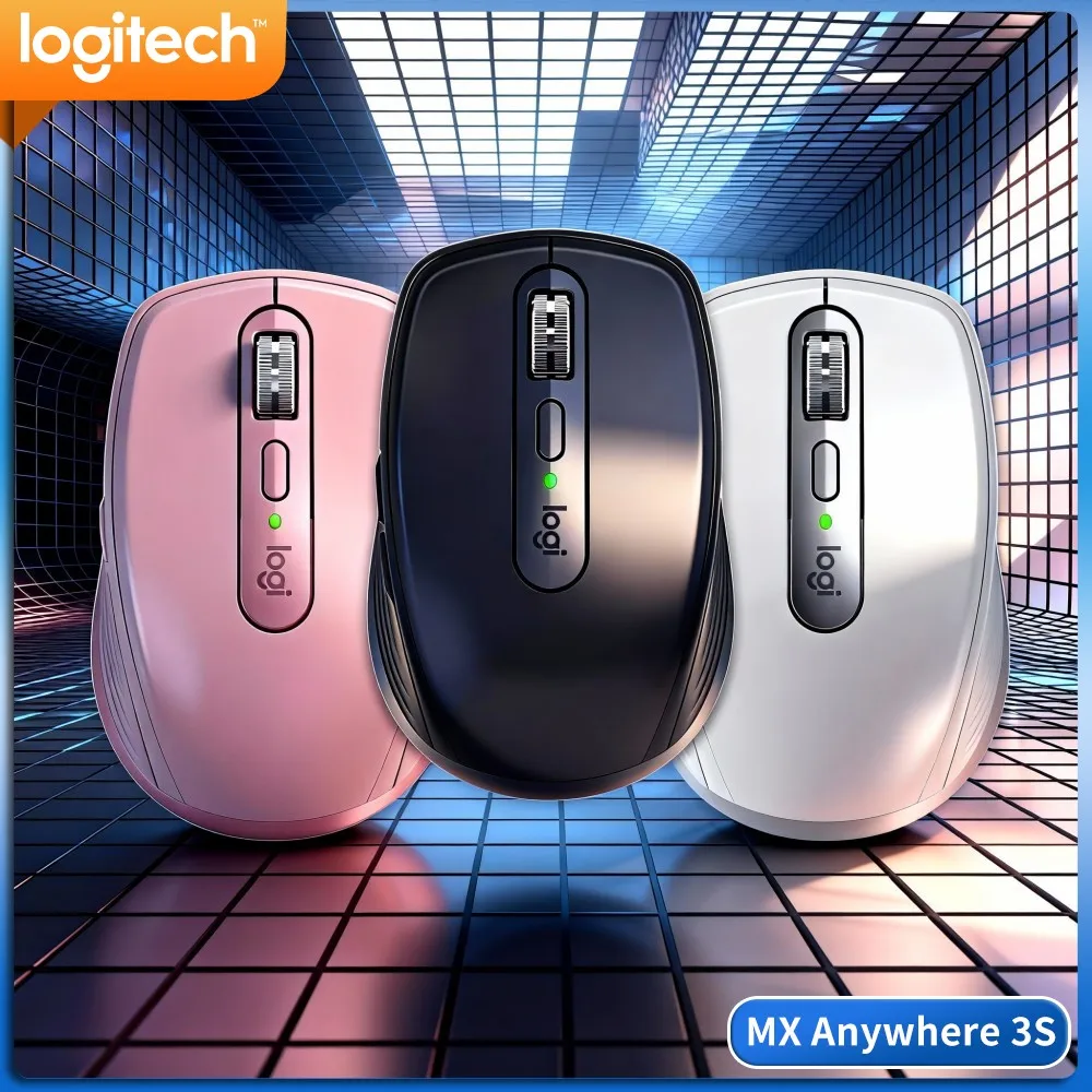 Precision MX Anywhere 3S Mouse - 8K DPI, Magspeed Scroll, Ergonomic Grip, Suitable For UI Design & Daily Office Work