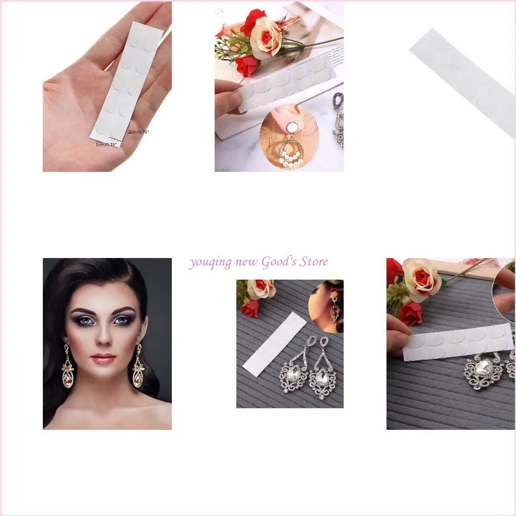 

57QA 200Pieces Earring Back Lifter for Stretched Ear Lobes Relieve from Heavy Earring