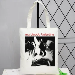 My Bloody Valentine shopping bag bolso bolsas de tela grocery shopping eco shopper bag bolsas reutilizables cloth sac tissu