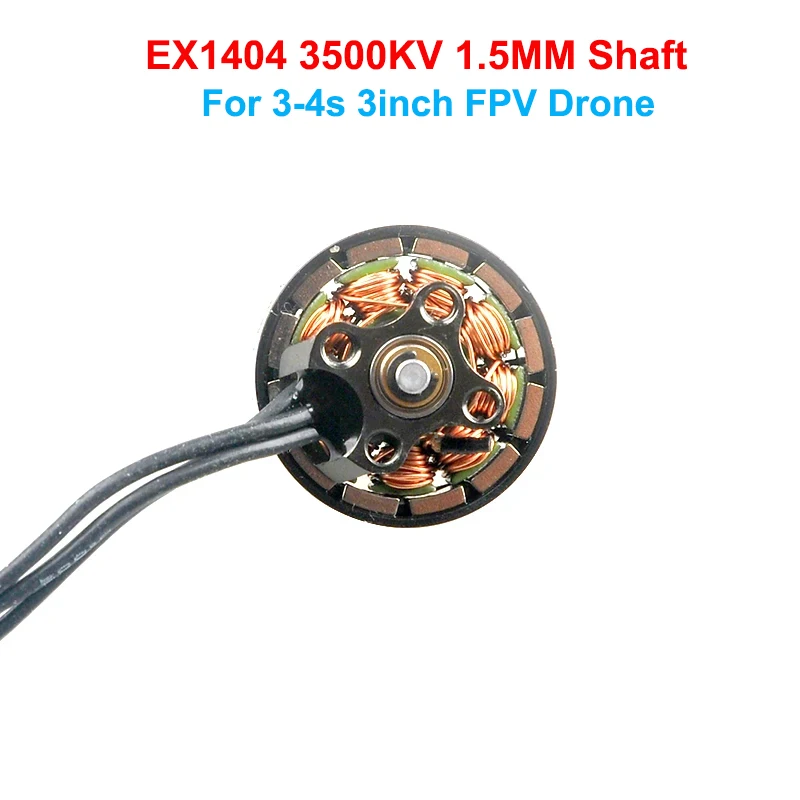 HappyModel EX802 EX1102 EX1103 EX1204 EX1404 2750KV 3500KV 4800KV CW CCW Motori senza spazzole Albero da 1,5 mm per droni FPV 2-4 secondi