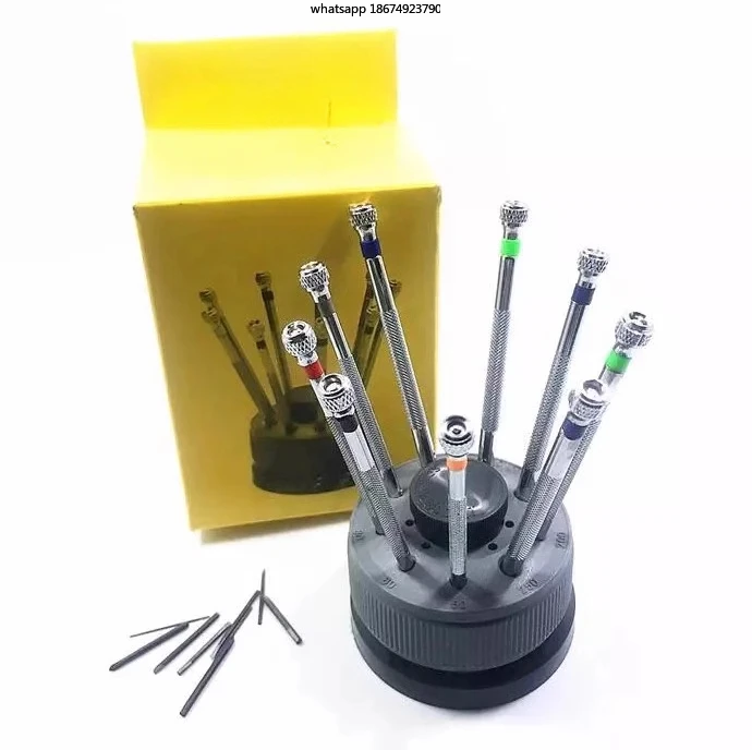 Watch repair tools, screwdrivers, watch tools, screwdrivers, watch tools 9 pcs, set screw batch 5978