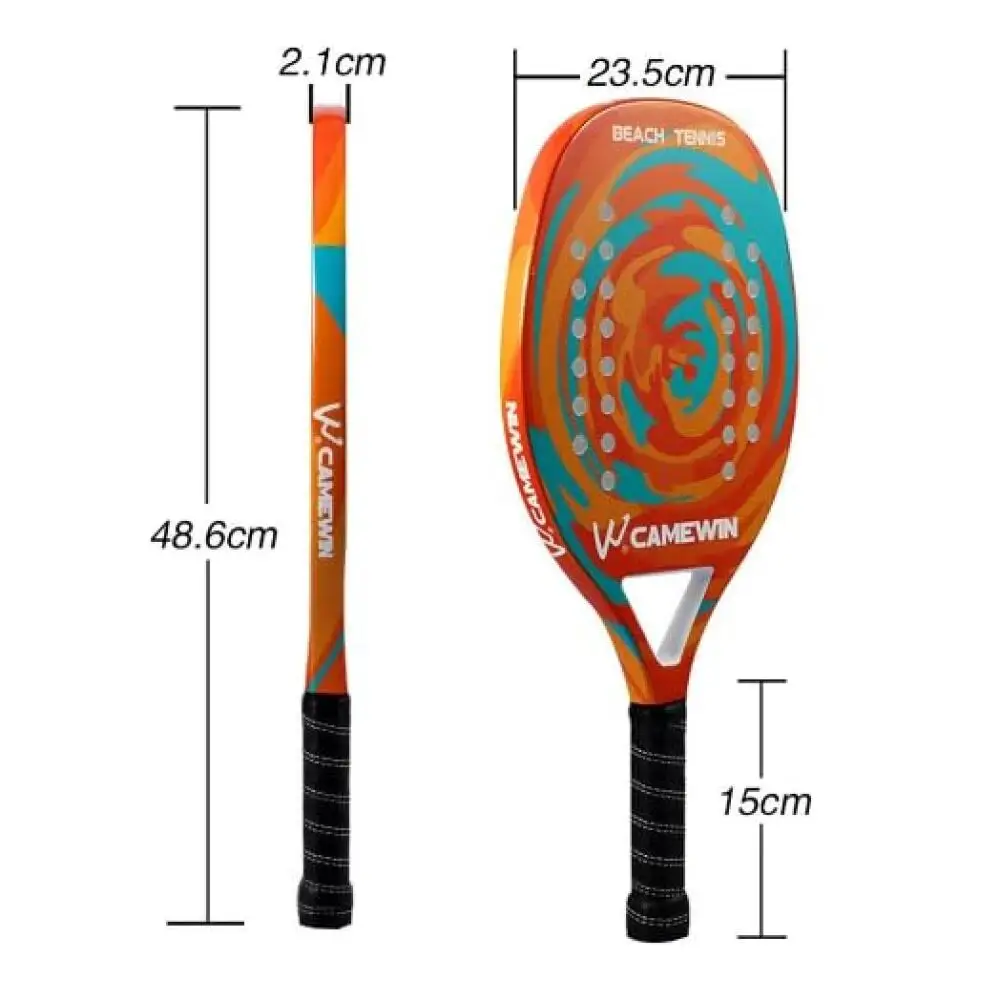 CAMEWIN Pink For Beach Tennis Professional Carbon Fiber With Protective Cover view 4