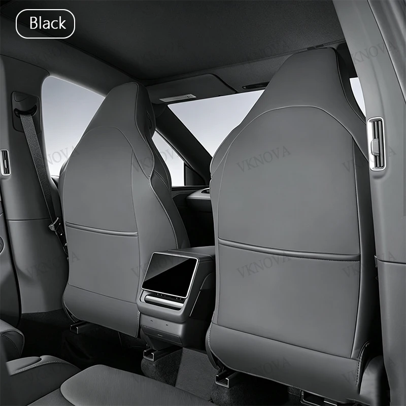 Car Seat Back Protective Mat For Tesla Model YL Y/3 Juniper 2026 Full Seat Anti Kick Pad Leather Anti Scratch Protector Mats Car