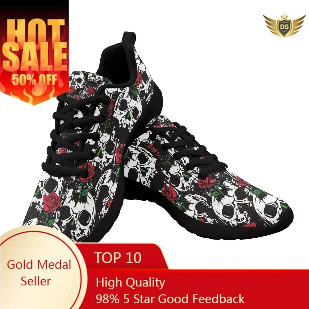 

Hot Sale Light Running Shoes Skull Comfortable Men Sneaker Breathable Non-slip Wear-resistant Outdoor Walking Women Sport Shoes