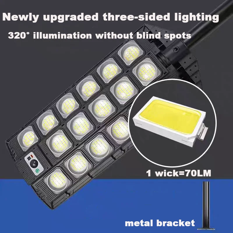 Most Powerful Led Solar Light Super Bright Spotlight Outdoor Motion Sensor Street Lamp 880000LM High Power Solar Lamp For Garden