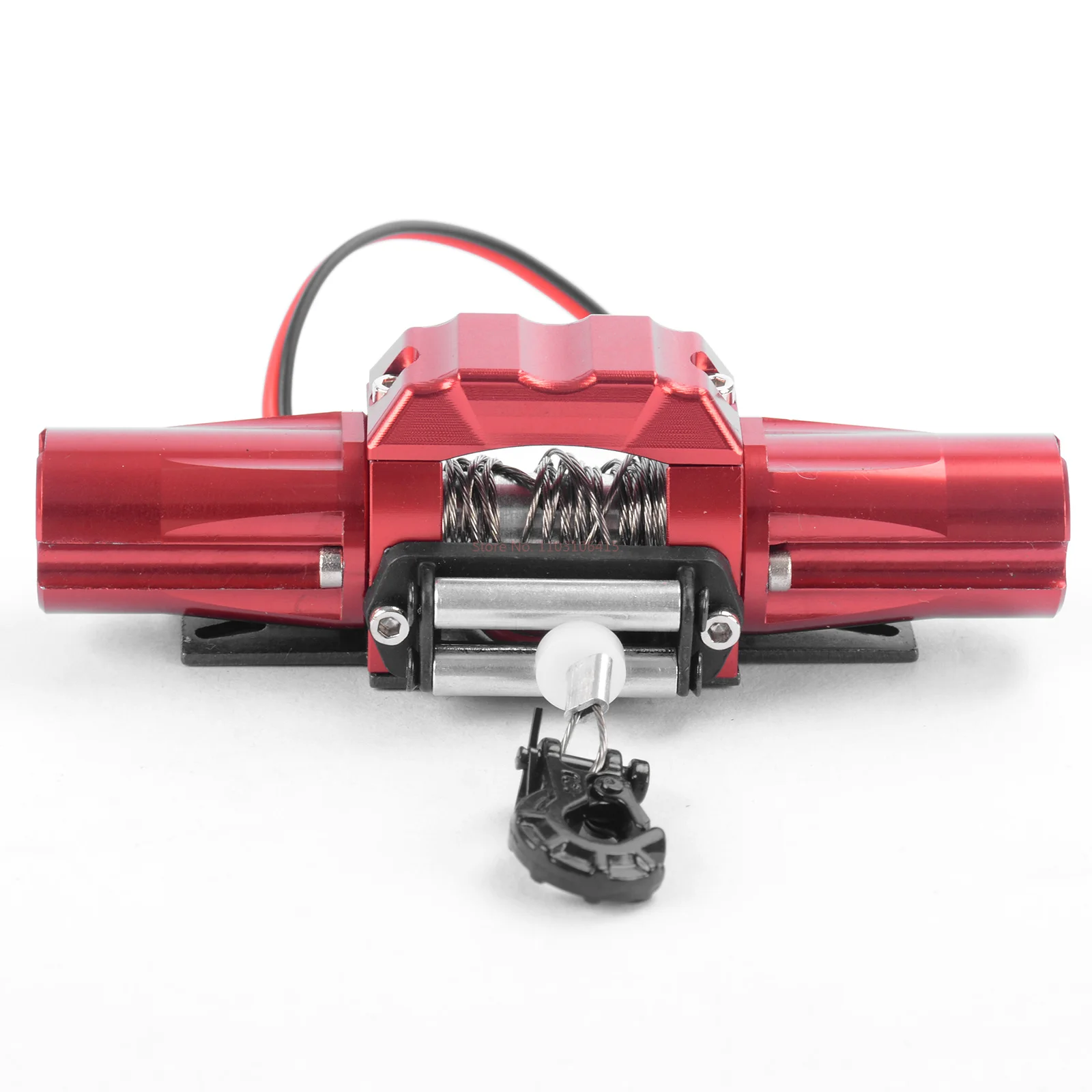 Accessori di aggiornamento in metallo per auto telecomandate 1:10 Rc D90 Scx10 Serie Auto da arrampicata Verricello elettrico simulato Materiale in filo metallico