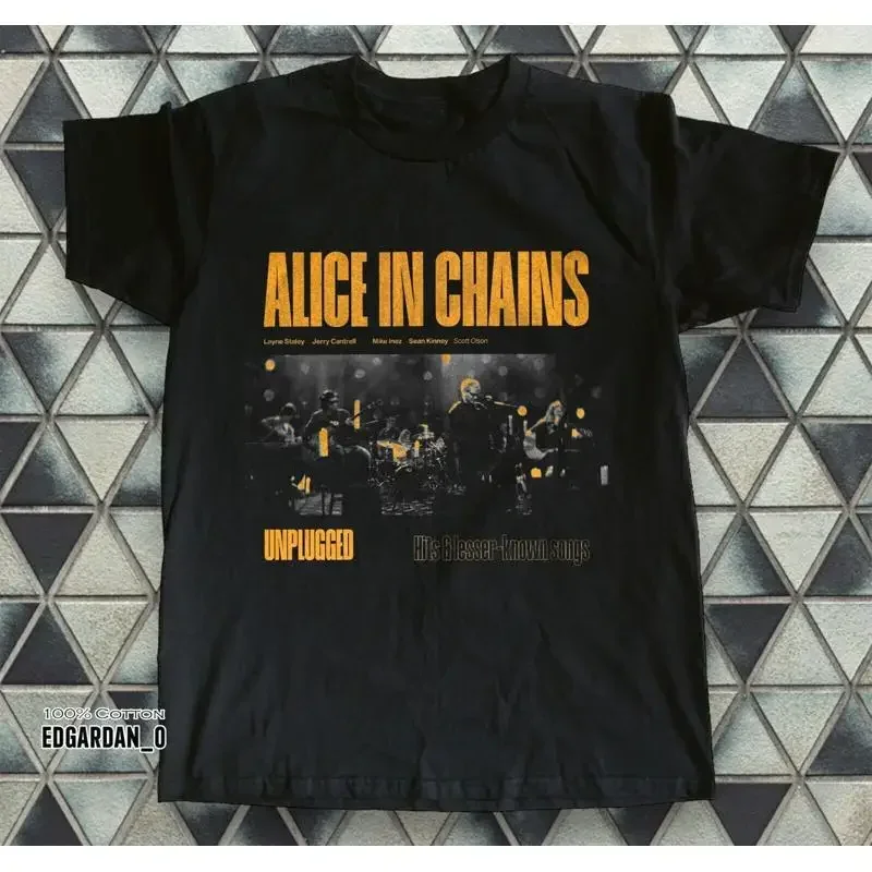 New Alice In Chains Unplugged Live Black T Shirt Size S 5Xl