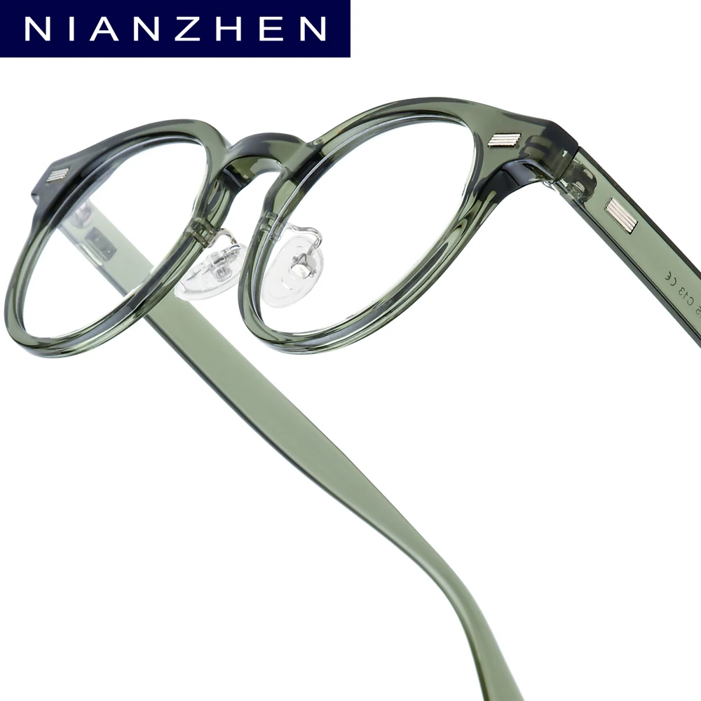 NIANZHEN TR90 Eyeglasses Frame Men 2026 Oval Brand Design Glasses Women Ultralight-Weight Retro Vintage Eyewear Spectacles 72321