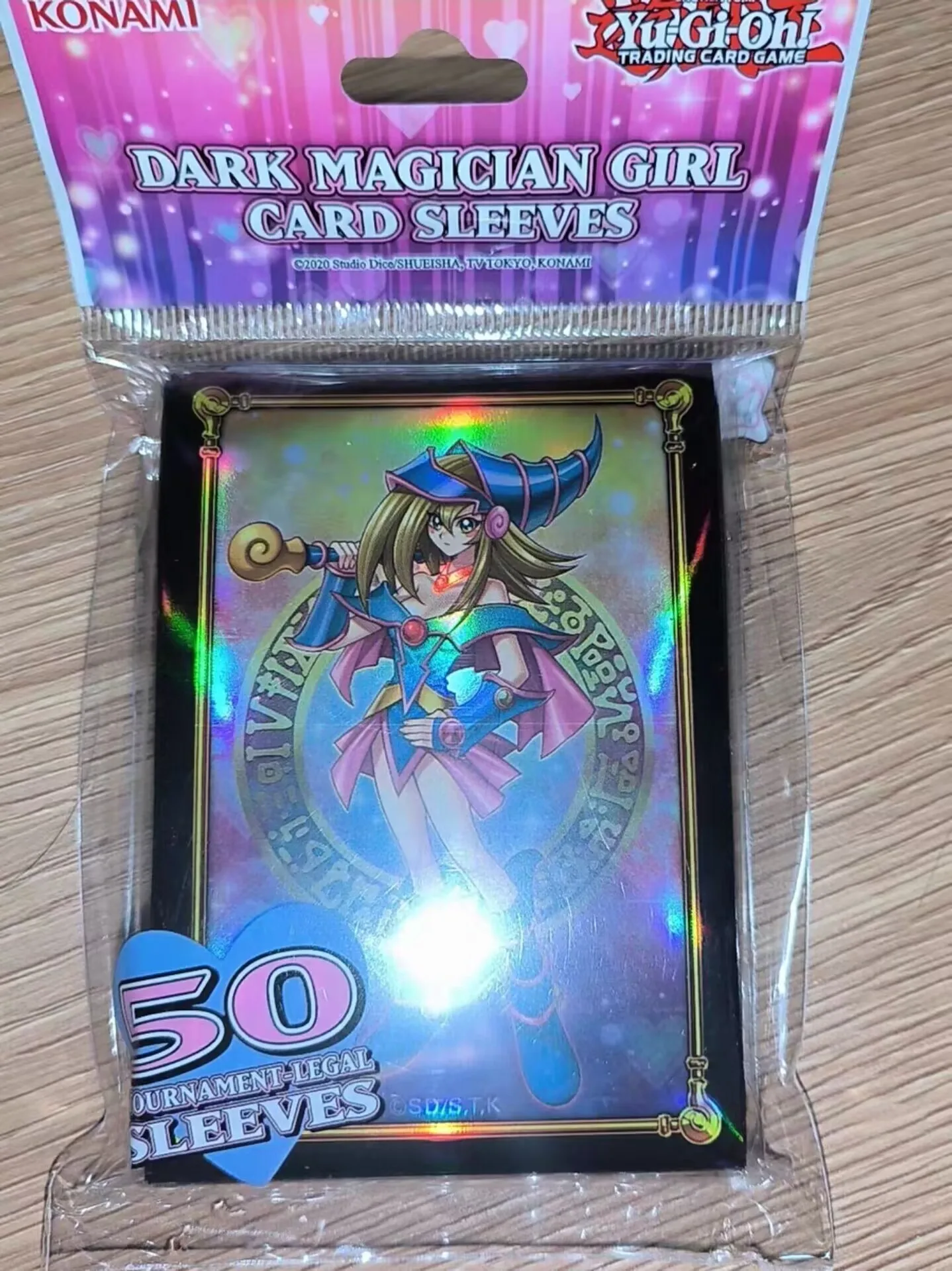 

50 шт. Yugioh KONAMI Дуэль Монстры Dark Magician девушка коллекция официальный герметичный защитный рукав для карт Duelist