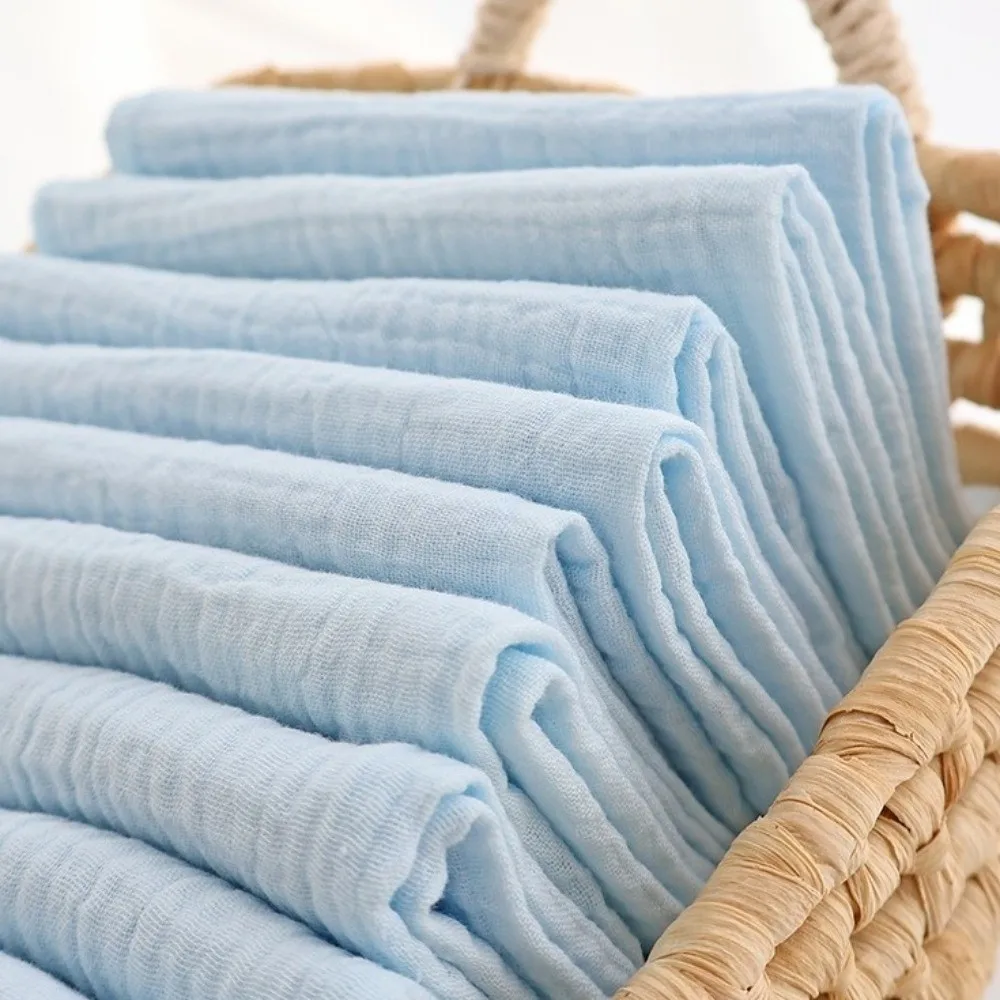 10PCS Soft Cotton Baby Diapers Washable Absorbent Gauze Cloth Diaper Cover Breathable Reusable Nappies Newborn