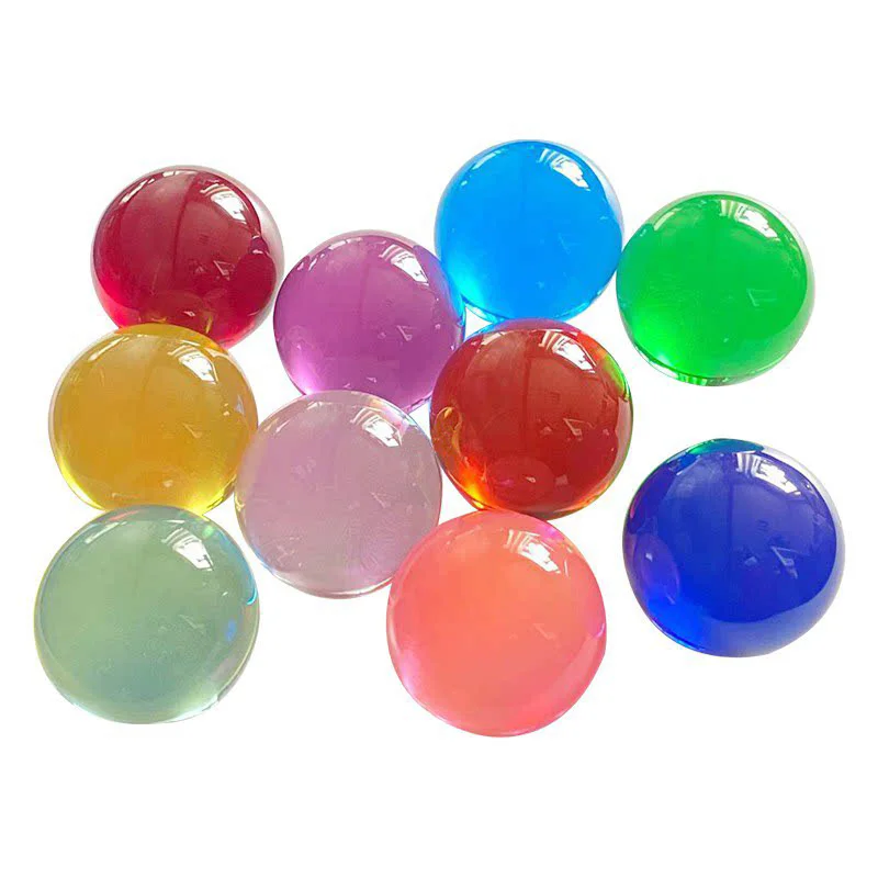 1pcs 10~100mm Glass Acrylic Transparent Green Ball Solid Clear Crystal Balls Photography Accessories