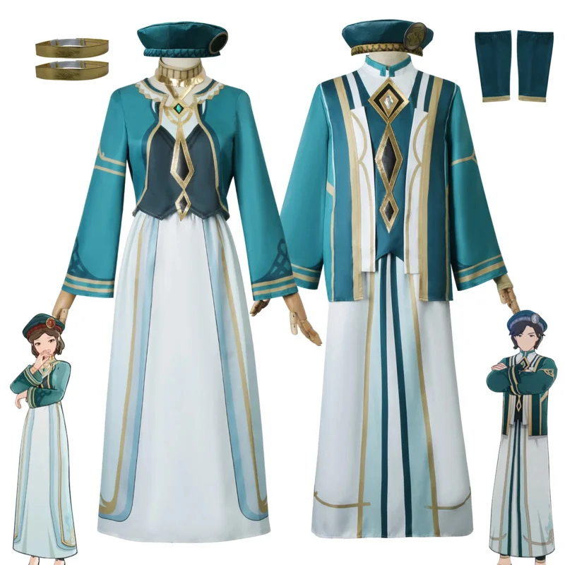 Genshin Impact Cosplay Costume, Xumi Order Academy Uniform, Anime Game, Sumeru Library, Style chinois, Halloween imbibé