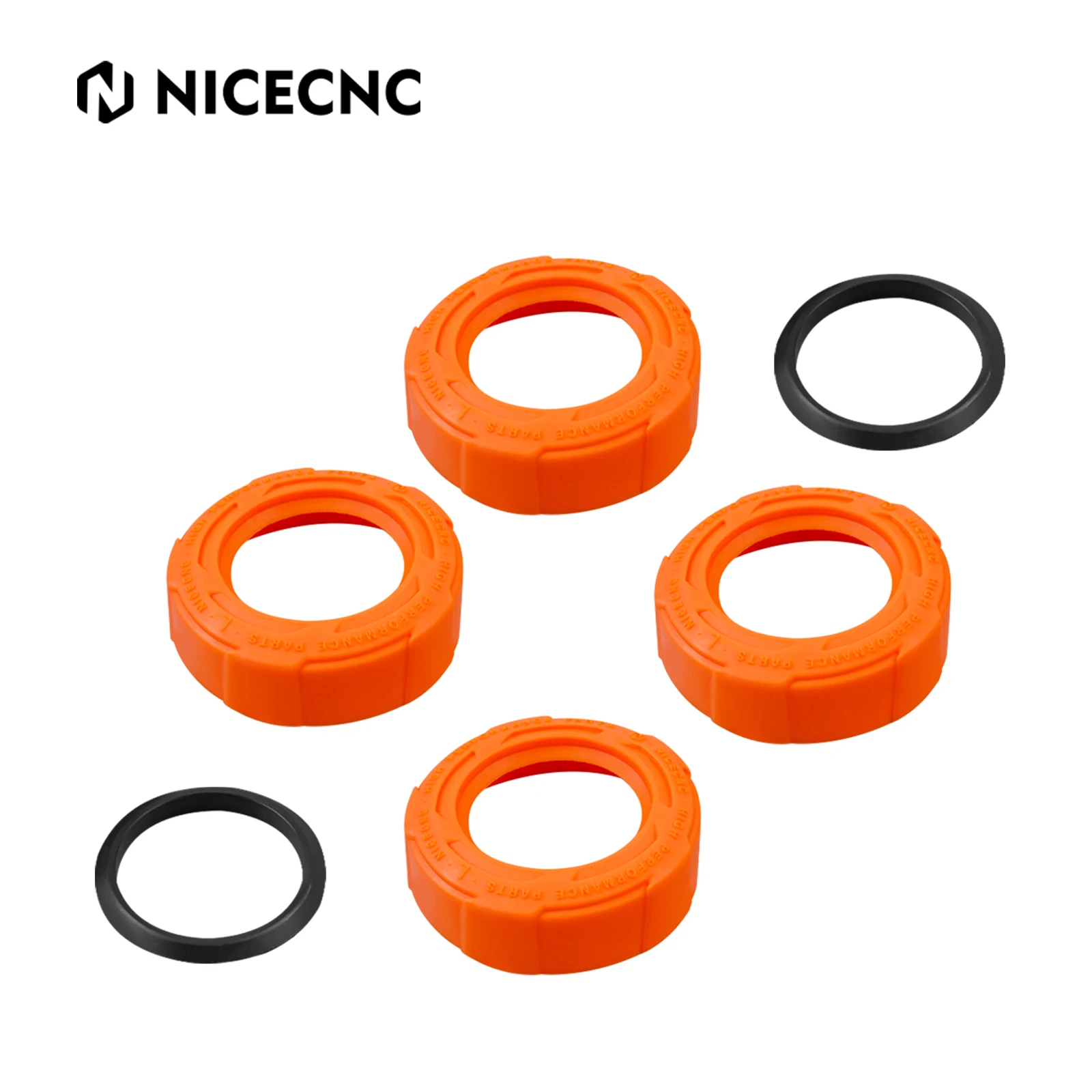 NICECNC Motorcycle TPE Front Rear Wheel Bearing Protection Cap Guard Cover Protector For KTM 125-500 EXC EXC-F EXC-W XC-W 17-23