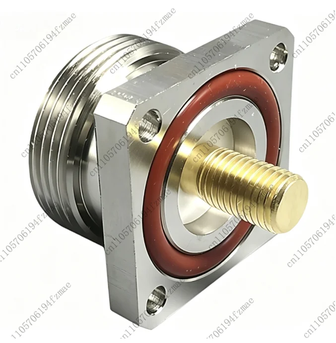 L29-KFD125-M8 Four-hole flange socket DIN-KFD ADL400 7/16-125 -8 panel female, thread length 12.5mm, thread M8