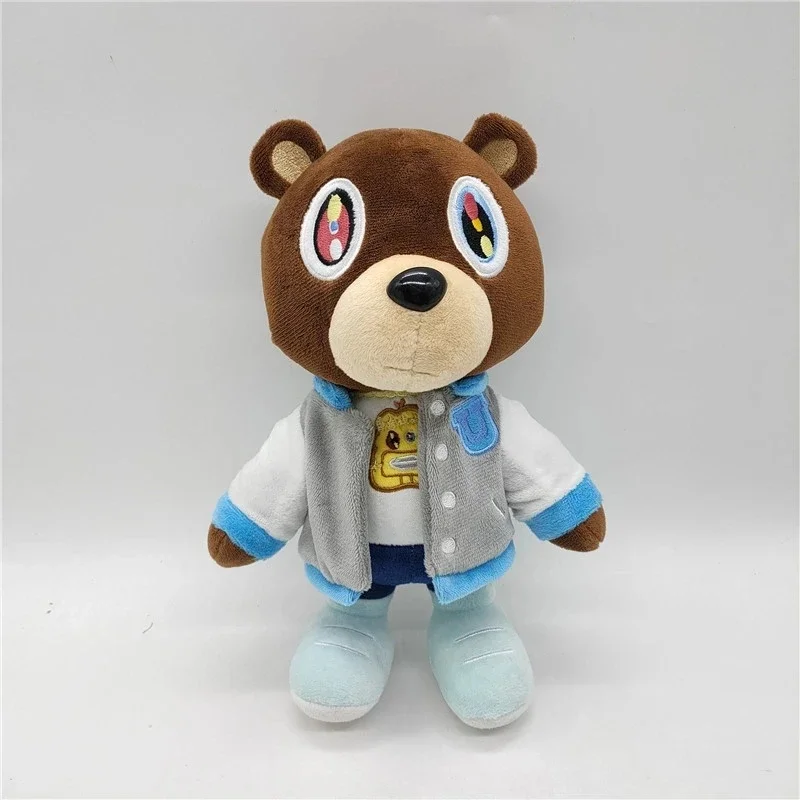 30cm Kawaii Kanye Dropout Bear Teddy Bear Plush Toys Kanye West Graduation Soft Stuffed Home Room Decor Birthday Gift