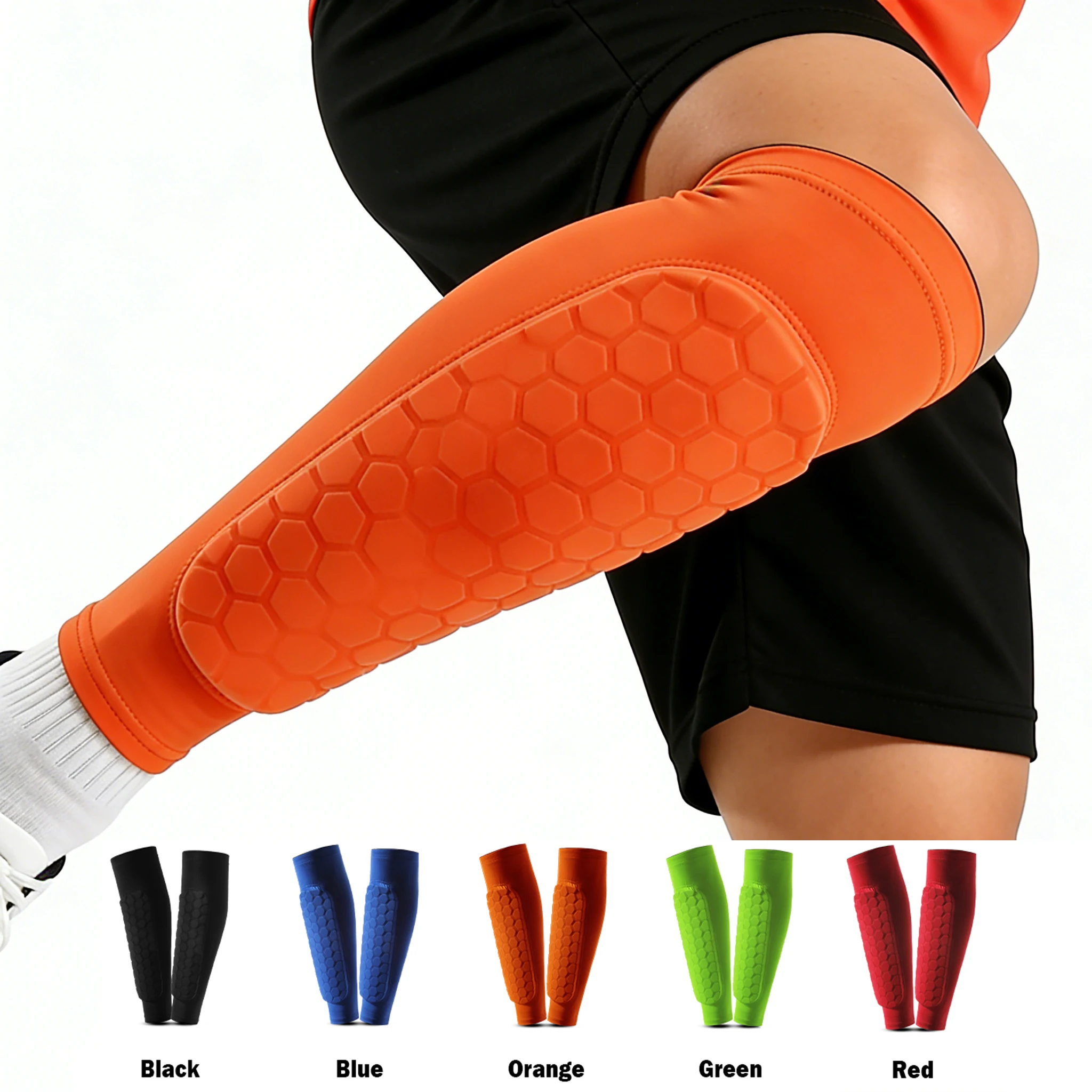 

1 шт., футбольные носки с защитой голени, рукава из пенопласта, компрессионные рукава для икры, сотовые подушечки, спортивные леггинсы и футбольное оборудование