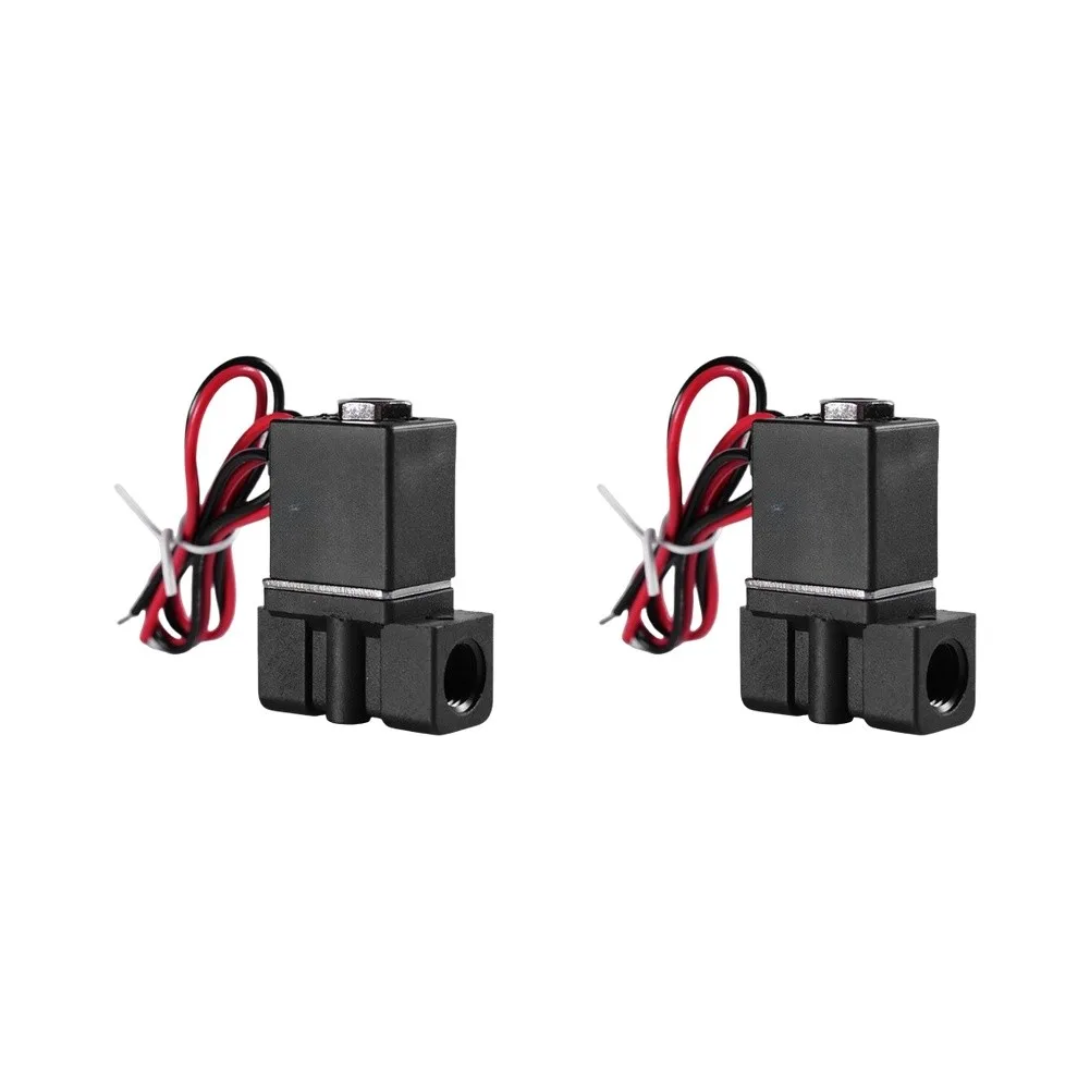 Solenoid Valves 2 Pack for Factory Pneumatic Networks Stainless Steel 304 Body Copper Coil AC110V Input Compatibility