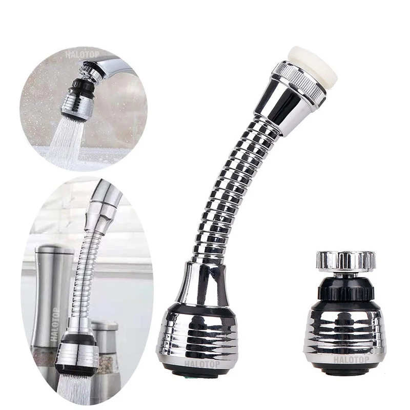 Faucet Sprayer Turbo Flex 360 Flexible Sink Faucet Jet Stream Faucet Extension Part Home Bathroom Gadgets Kitchen Accessories