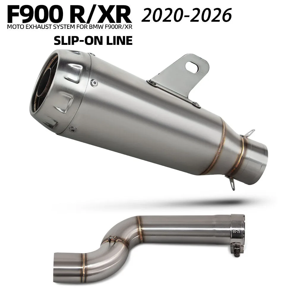 Выхлопная труба F900XR для BMW F900R F900 R/XR 2020-2026, мотоциклетный глушитель, тюнинговая выхлопная система, труба Pro-Race для туристических мотоциклов