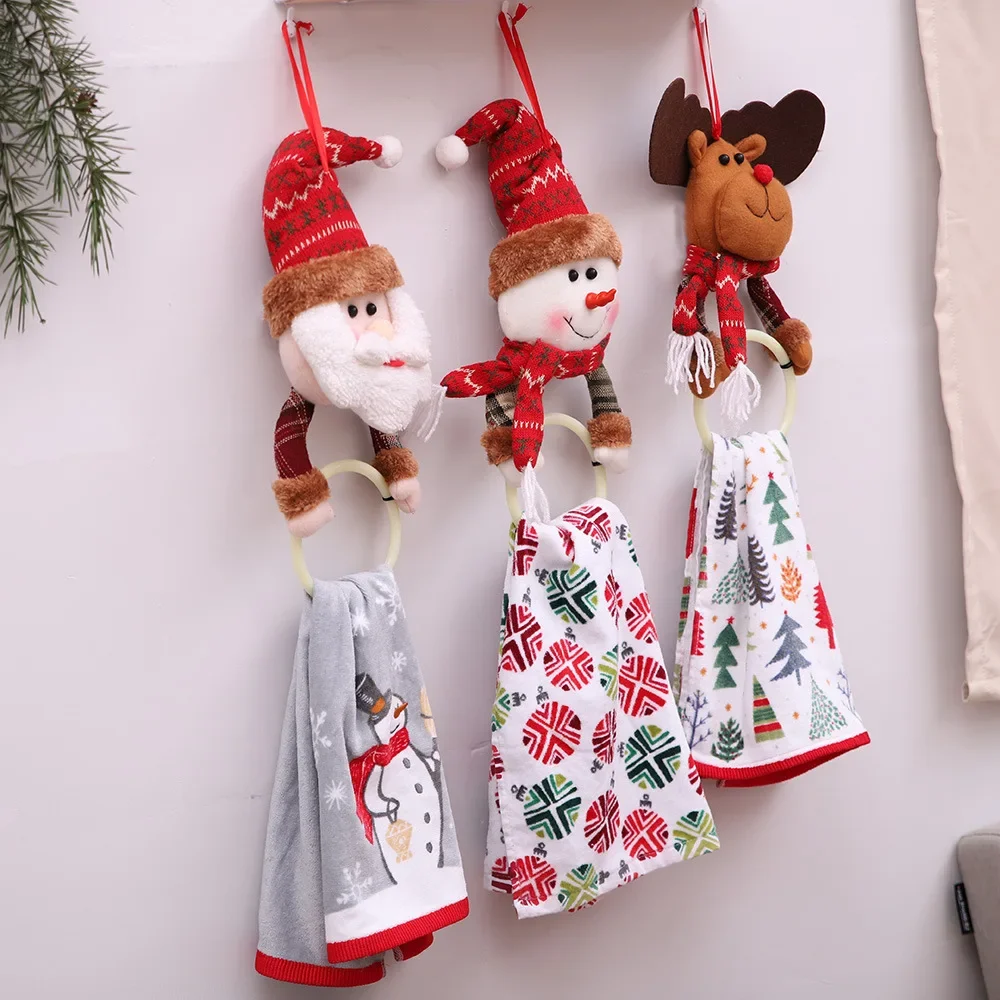 Hot Selling Christmas Decoration Supplies Creative Hotel Napkin Ring Home Towel Hanging Home Decor