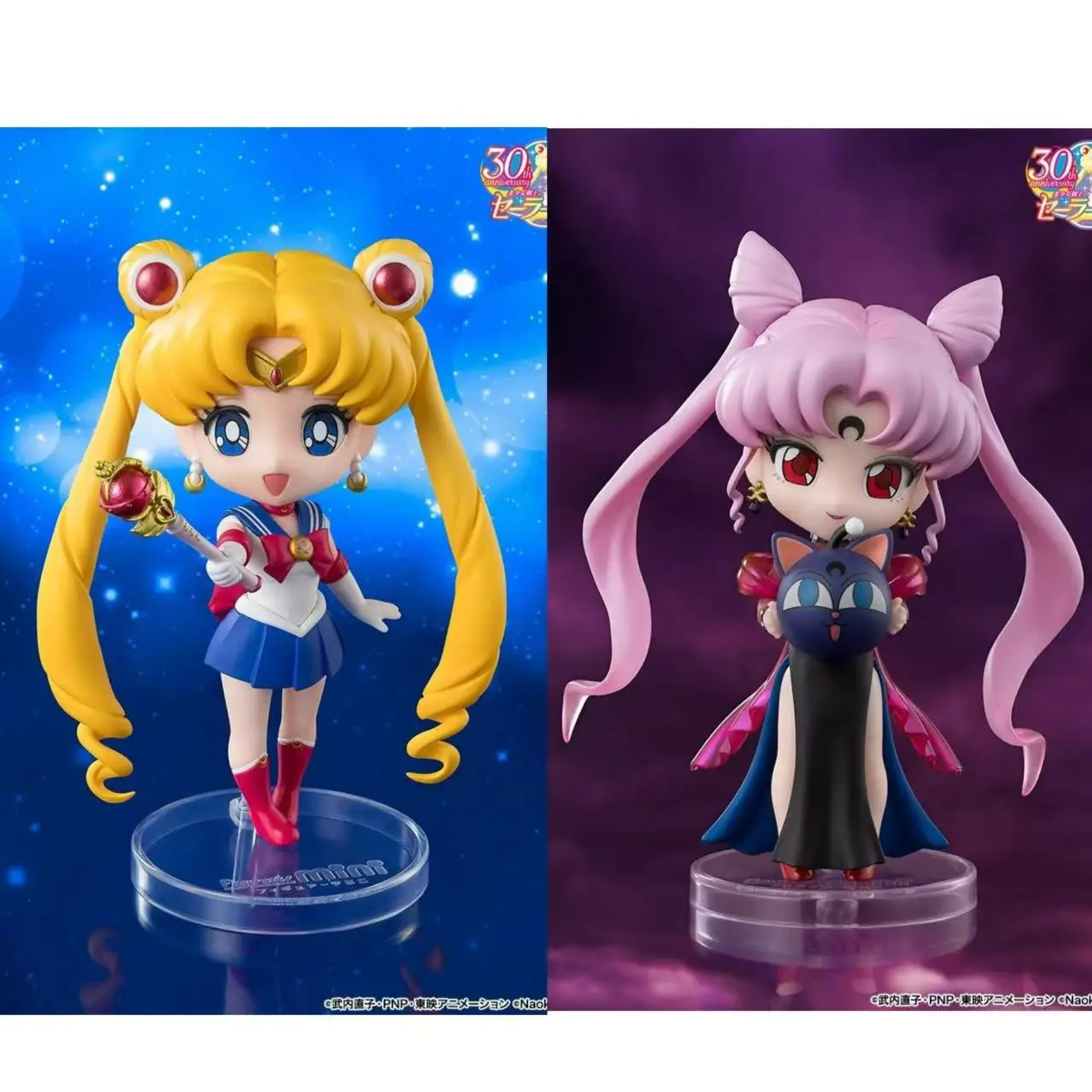

Bandai Figuarts Mini Sailor Moon Black Lady Фигурка Crystal Star Компактное издание Коллекционная игрушка на 30-летие