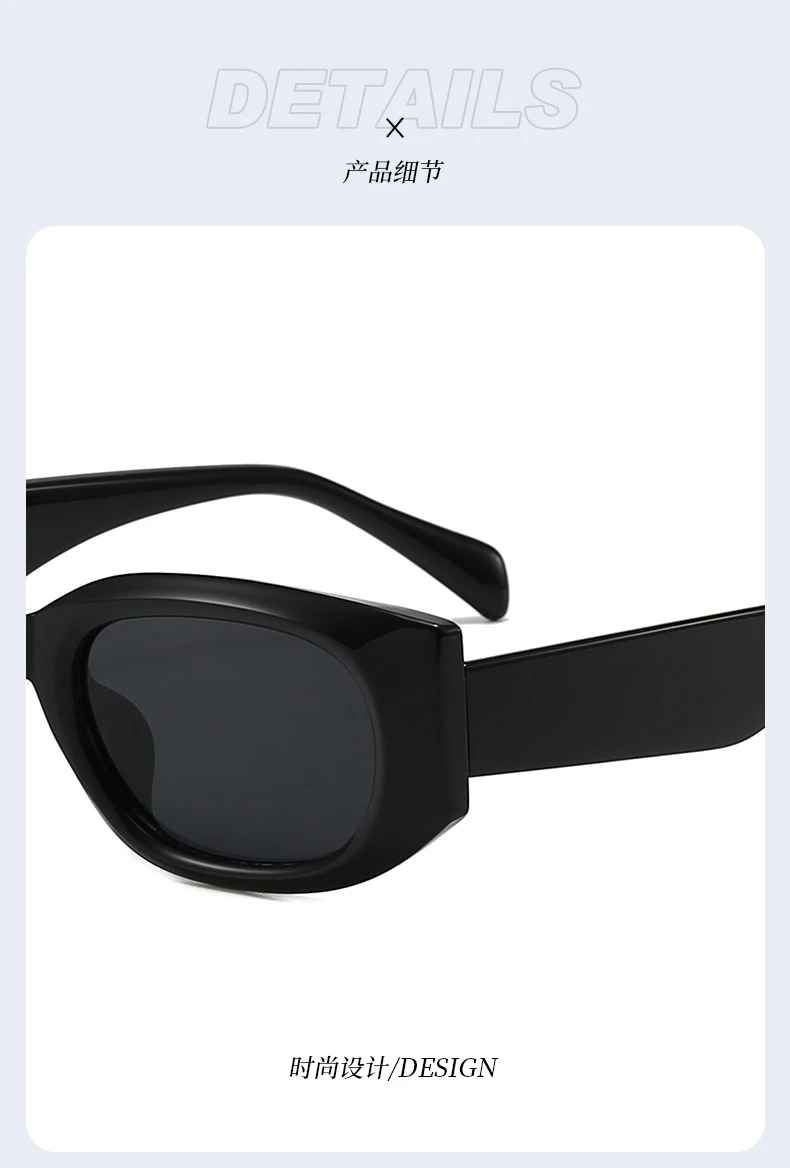 Retro Trendy Design Kleine Quadratische Rahmen frauen Sonnenbrille Persönlichkeit Luxus Design Sonnenbrille Männer Im Freien Fahren Shades UV400 – Detail 7