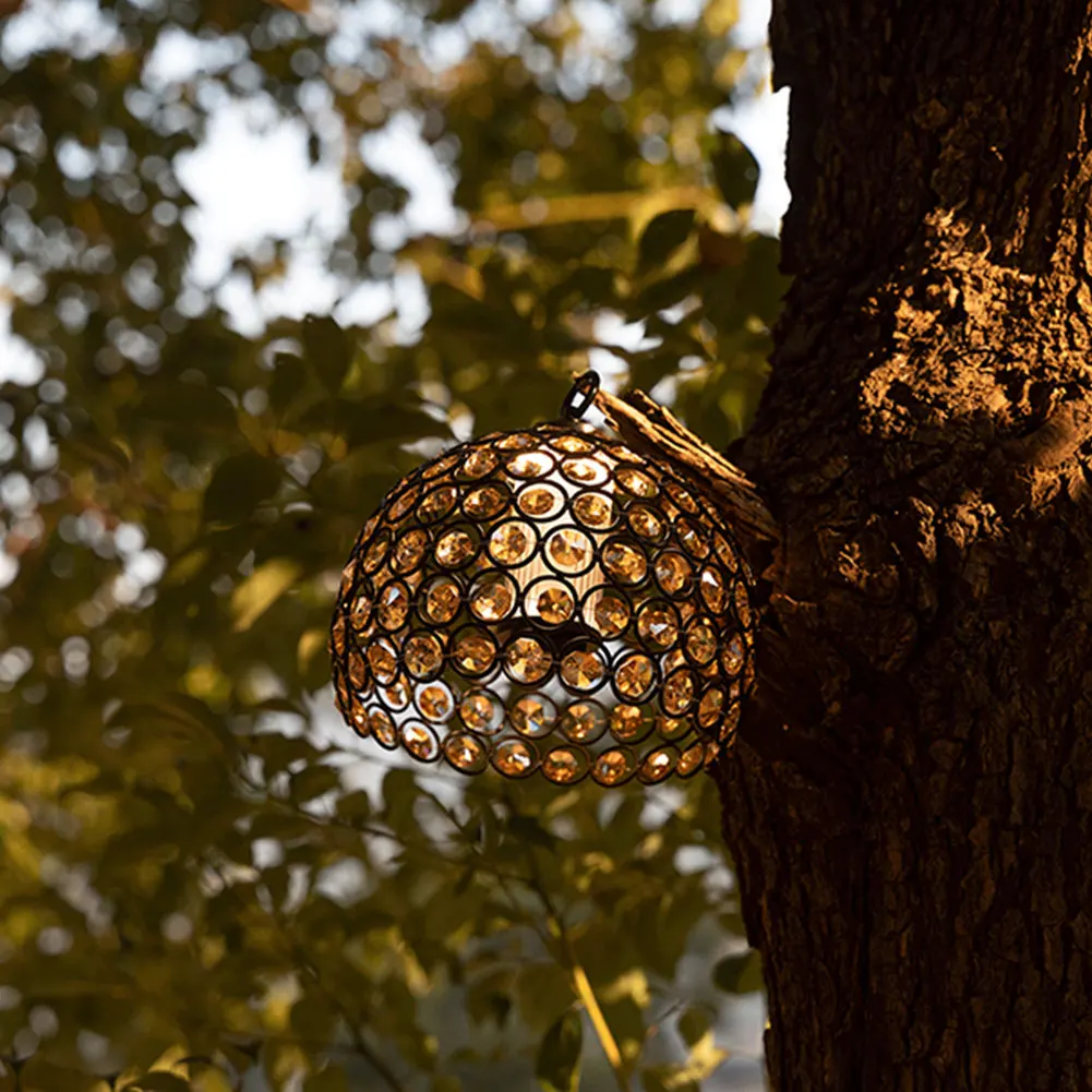 

Crystal Lampshade Round Hollow Lampshade Outdoor Camping Lantern Shade Decorative Lampshade for GZ Camping Light