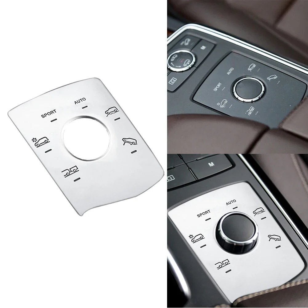 Multimedia Panel Cover For Mercedes ML W166 GLE W292 GL X166 GLS W292 Car Interior Sticker Custom Silver