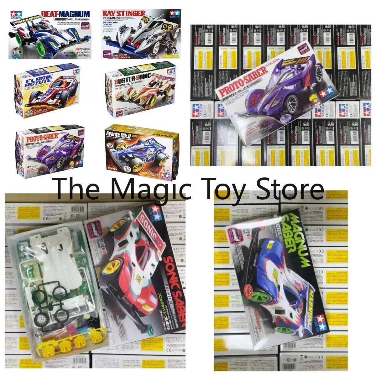 

Original 1/32 Scale Mini 4WD Car Model Tamiya AVANTE MK3 NERO CLEAR VIOLET SPECIAL 94951 MS-L Chassis