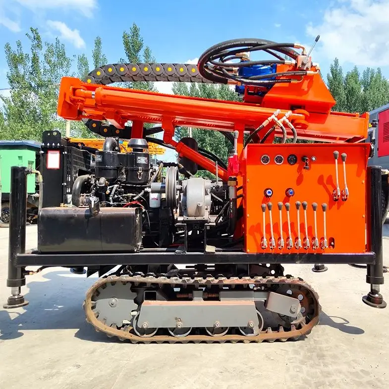 

Индивидуальная буровая установка для глубоких скважин (до 200 м), дизельная, гидравлическая, роторная, портативная, на колесном или гусеничном ходу, высококачественная, эффективная