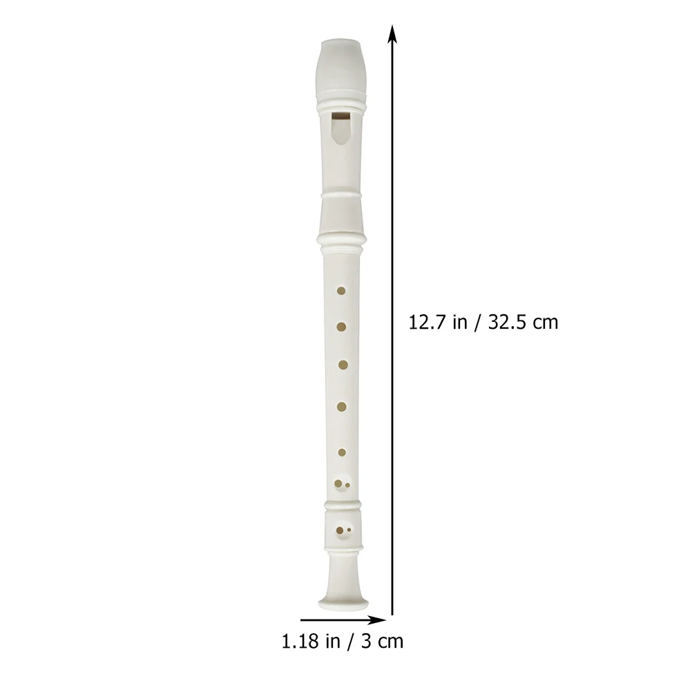 

4 set Children'S 8-Hole Clarinet Beginner Wind Instrument Resin Recorder For Music Classroom Practice With Cleaning Stick Clear