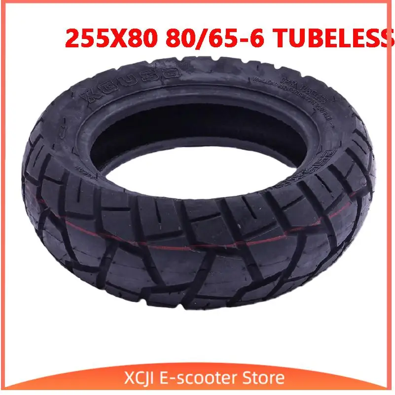 

Бескамерная внедорожная шина 80/65-6 для электросамоката Kugoo/Pro Balance Car, замена шины 255x80, 10-дюймовая взрывозащищенная шина для электросамоката