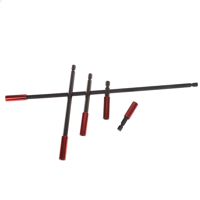 1PC Quick Release Bit Holder Long Handle Screwdriver Tip Holder 1/4" Hex Screwdriver Drill Bit Holder Extension Rod