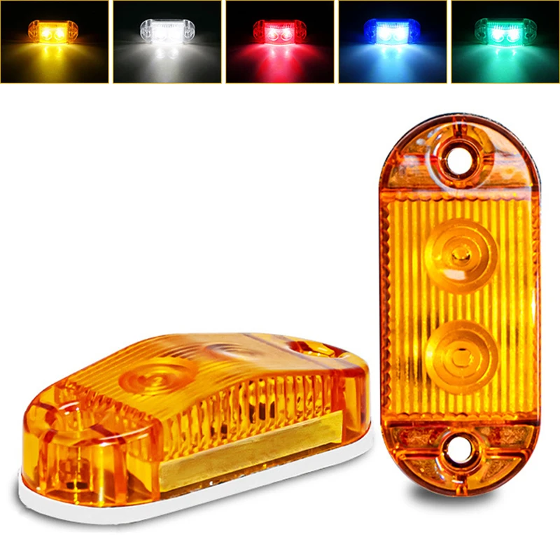 1PC 12V 24V LED Side Marker Lights Front Rear Clearance Indicator Lamp Truck Accessorie For BUS Van Caravan