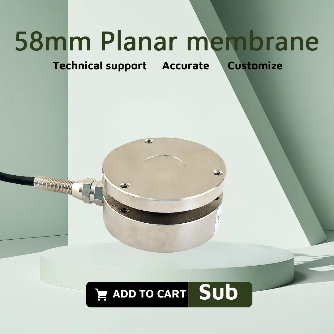 58mm Load Cell Planar Diaphragm Weight Sensor Electronic Scale 10KG 20KG 50KG 100KG 200KG for Education Science Technology