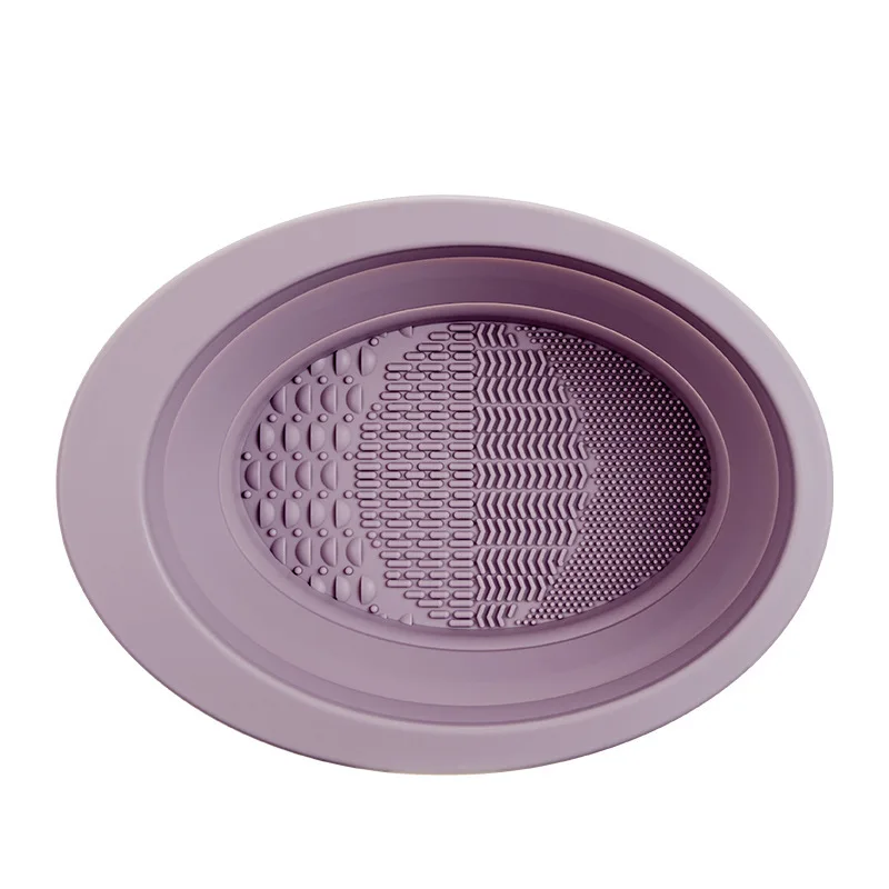 Foldable Makeup Brush Cleaning Bowl Makeup Brush Powder Puff Cleaning Liquid Makeup Brush Makeup Sponge Drying Net