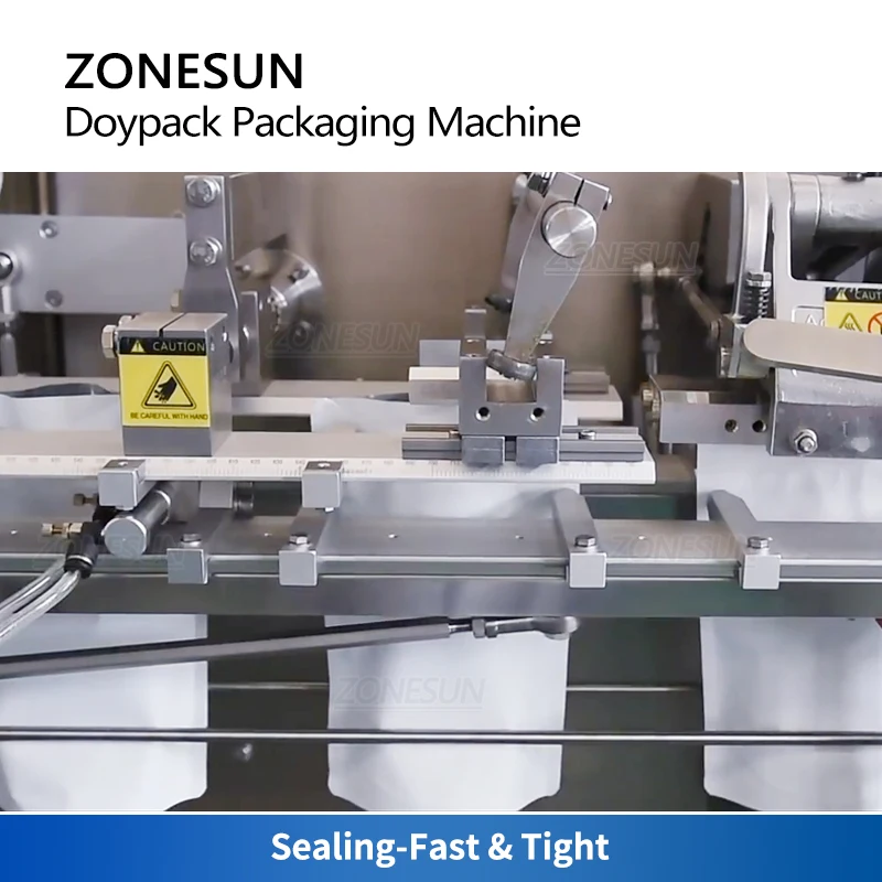 ZONESUN Automatic Powder Filling Sealing Machine Plastic Bag Feeding Milk Powder Flour Pepper Packaging Production Line