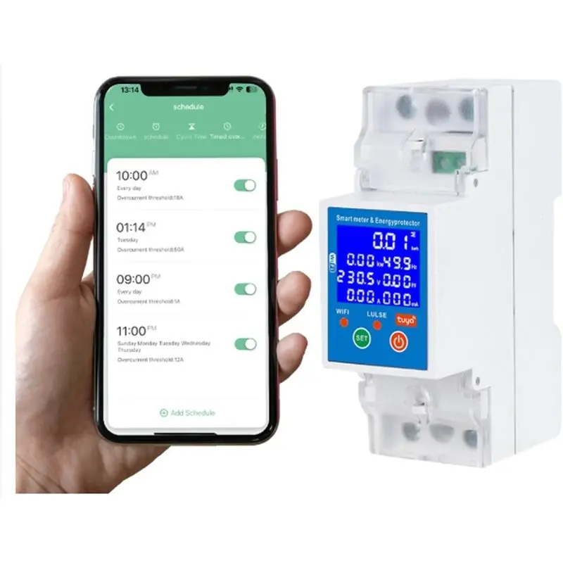ABCA-Photovoltaic Bidirectional Metering Timing Switching Tuya WIFI Intelligent Circuit Breaker Electricity Single Phase