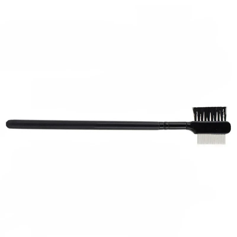 New Eyebrow Comb Eyelash Brush Steel Teeth Dual-Comb Extension Brush Metal Comb