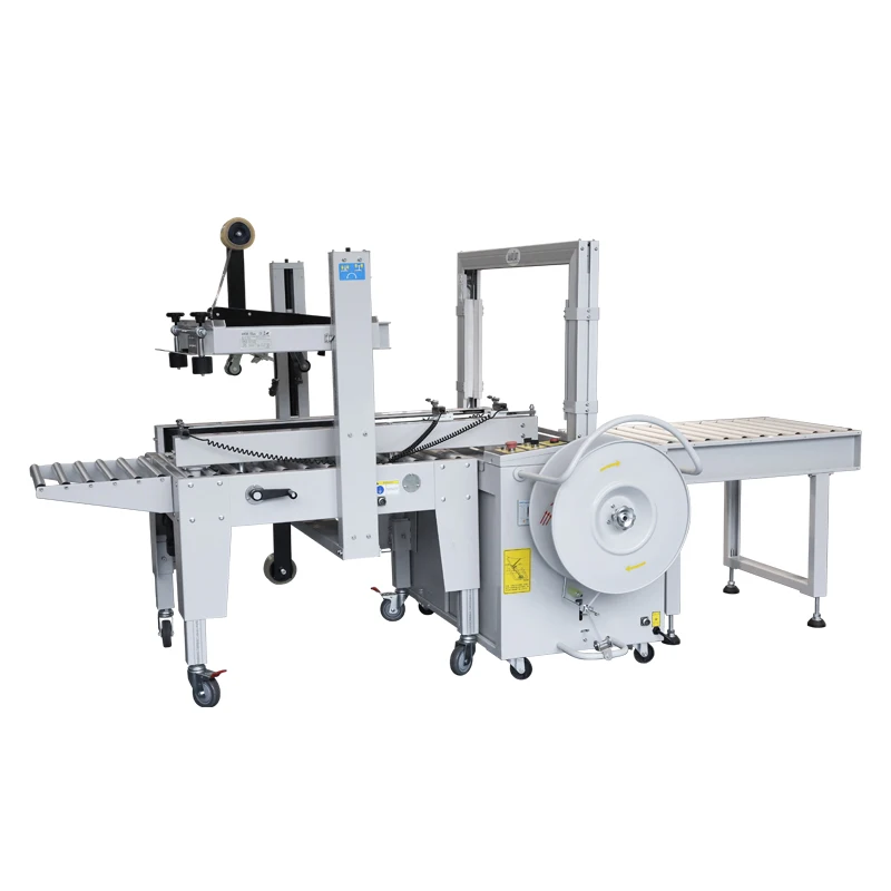 【Nowy】XFK-1C Hualian Automatyczna Maszyna do Pakowania Kartonów, Owijania Taśmą, Bindowania, Zamykania i Pakowania