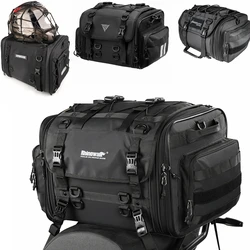 Motorcycle Tail Bag Waterproof 20L 40L 60L Expandable Motor Back Seat Saddle Bag Luggage Pannier Motor Accessories