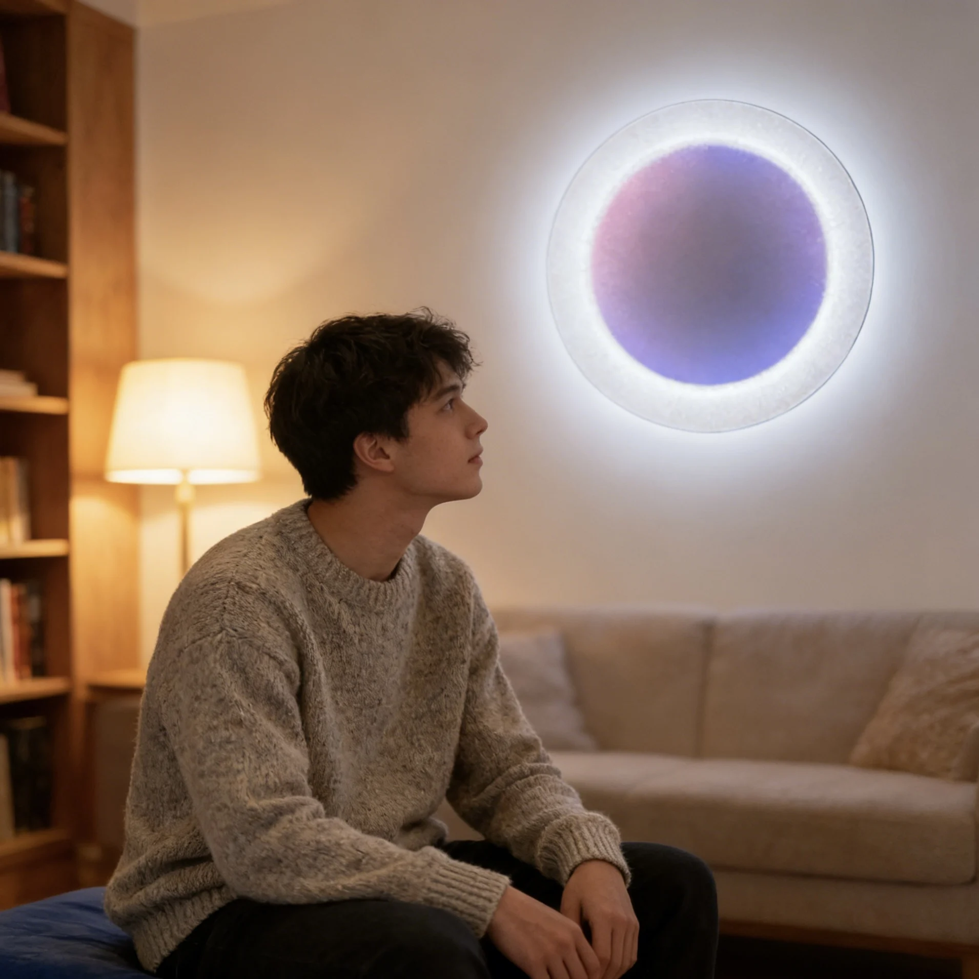Full Moon Wall Lamp Modern LED dimmable Square Circular RGB Moon Lamp For Parlor Hotel Bedroom Hallway Aisle deco Colourful Lamp
