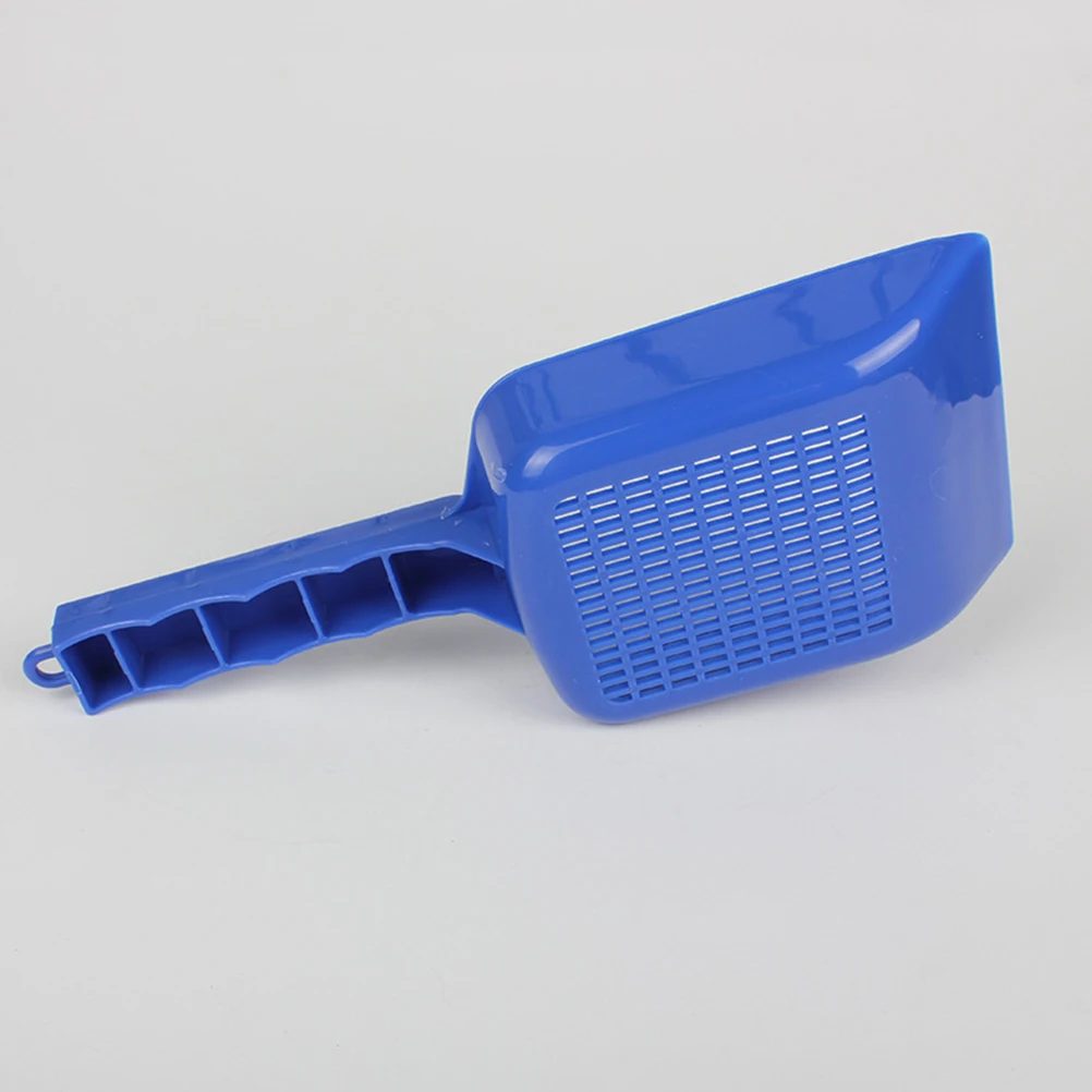 

Blue Sand Shovel Aquarium Sand Scoop Pan Fish Tank Cleaning Tool Waste Filter Sift Gravel Dirt Removal Aquatic Landscaping