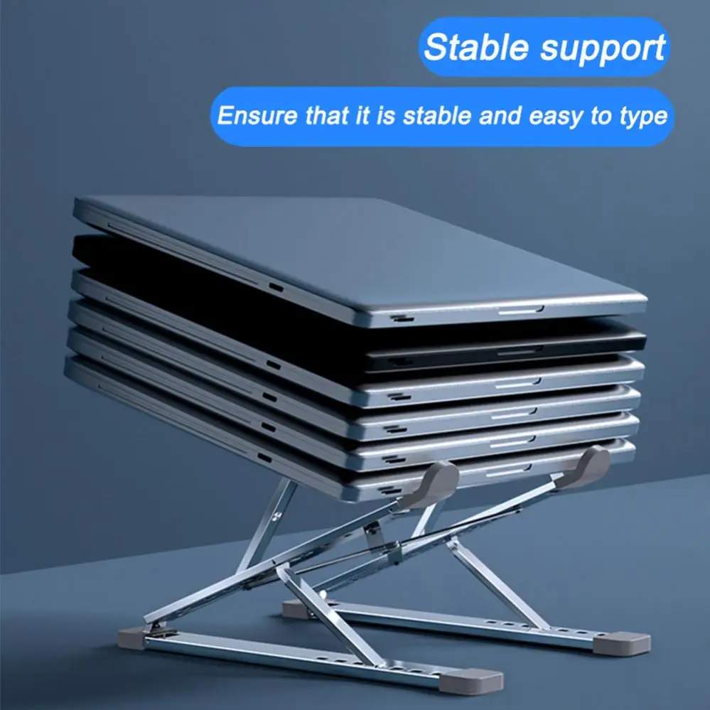 

Foldable Aluminum Alloy Laptop Stand for Tablet Table Support Notebook Stand Bracket Desktop Cooling Pad Laptop Holder