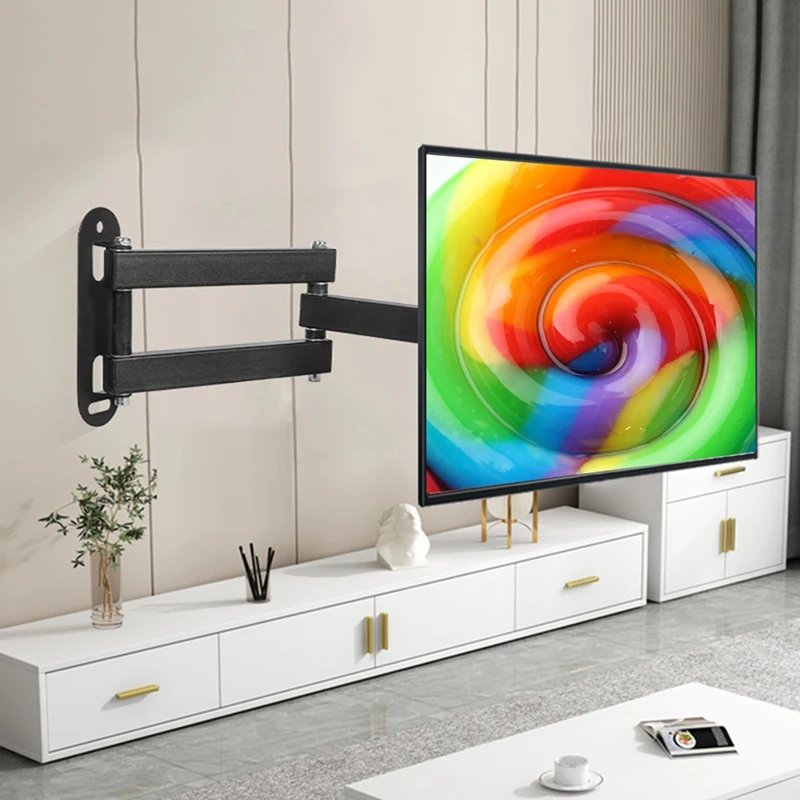 

Настенное крепление монитора, регулируемый кронштейн для экрана для универсальных выдвижных креплений для телевизора 14–32 дюйма-A23U