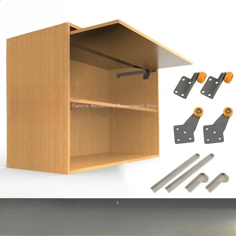 

Скрытые пластиковые направляющие для откидных дверей, мебельная фурнитура для шкафов, боковые роликовые резиновые направляющие-слайдеры