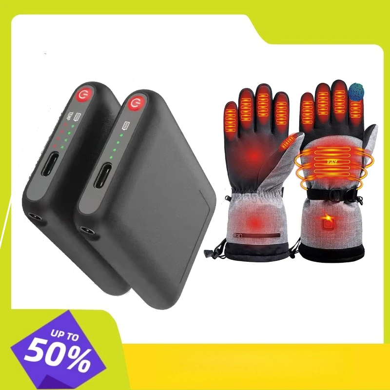5V 5000mAh Lithium Battery For Warm Gloves Clothes Hat Charger Power Bank Winter Heated Socks Rechargeable Battery