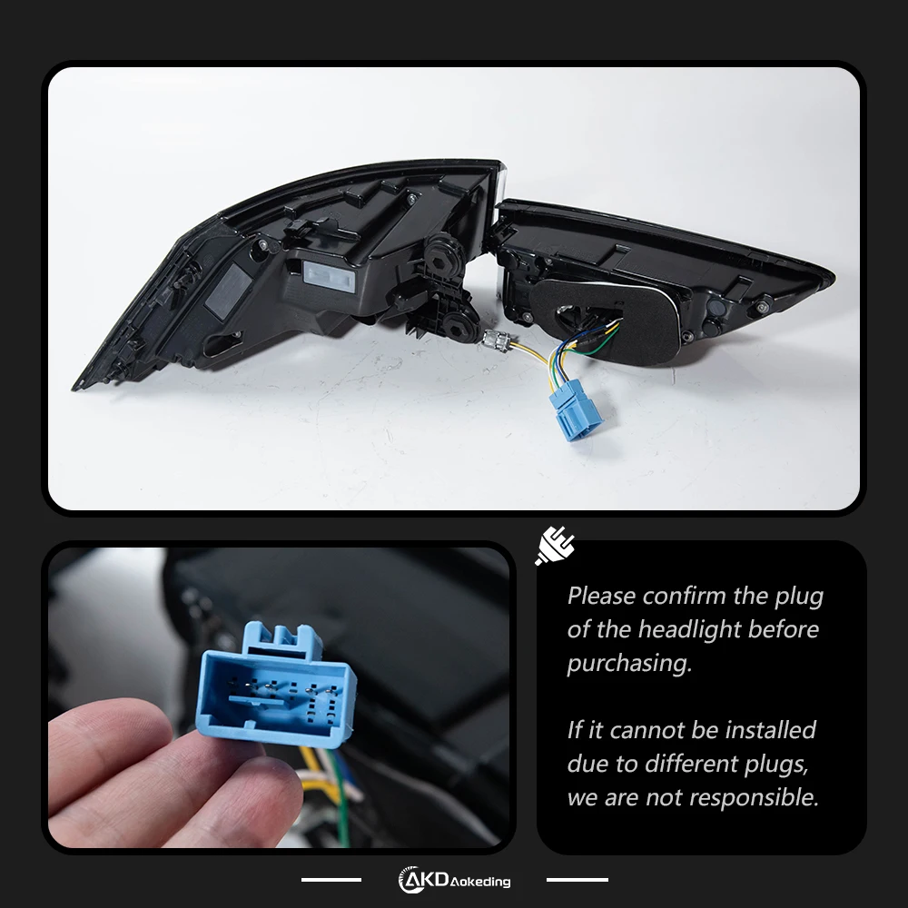 

AKD Car Model Tail Lamp for Golf 8 Tail Lights 2020-2023 Golf 8 LED Tail Light Golf MK8 Rear Stop DRL Brake Auto Accessories