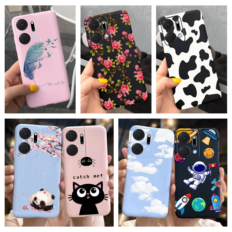 For Honor X7a Case RKY-LX2 Lovely Panda Soft Phone Cases For Honor X7 CMA-LX2 CMA-LX1 CMA-LX3 Back Cover on HonorX7a 2023 Fundas