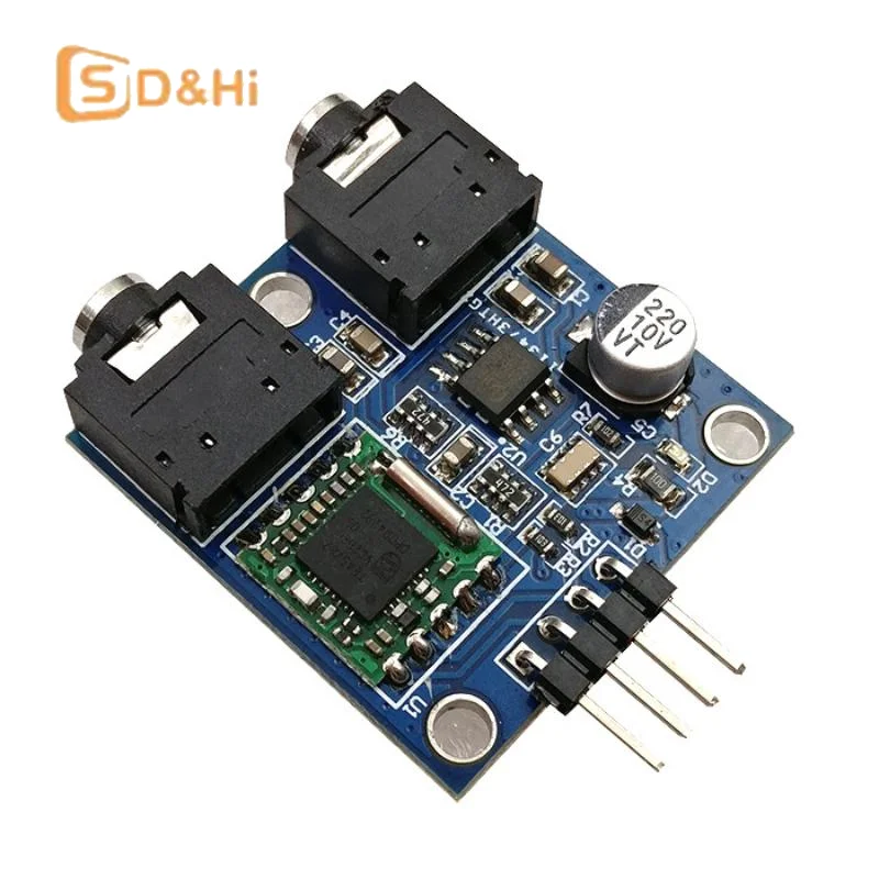 Estação de rádio TEA5767 Módulo de rádio estéreo FM para 76-108MHZ com antena de cabo grátis Módulo de rádio TEA5767